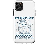 Vintage, je ne suis pas gros, je suis juste facile à voir, drôle d'amateur de chats Coque pour iPhone 11 Pro Max