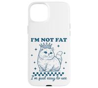 Vintage, je ne suis pas gros, je suis juste facile à voir, drôle d'amateur de chats Coque pour iPhone 15 Plus