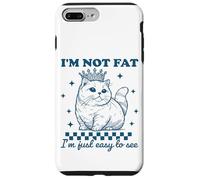 Vintage, je ne suis pas gros, je suis juste facile à voir, drôle d'amateur de chats Coque pour iPhone 7 Plus/8 Plus