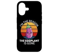 Vintage Je suis la Raison pour laquelle l'aubergine est devenue Un Amateur de Nourriture Coque pour iPhone 17
