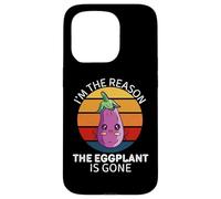 Vintage Je suis la Raison pour laquelle l'aubergine est devenue Un Amateur de Nourriture Coque pour iPhone 15 Pro
