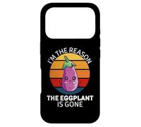 Vintage Je suis la Raison pour laquelle l'aubergine est devenue Un Amateur de Nourriture Coque pour iPhone 17 Pro