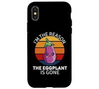 Vintage Je suis la Raison pour laquelle l'aubergine est devenue Un Amateur de Nourriture Coque pour iPhone X/XS