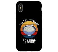Vintage Je suis la Raison pour laquelle Le Riz est devenu Un Amateur de Nourriture Coque pour iPhone X/XS