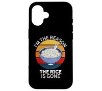Vintage Je suis la Raison pour laquelle Le Riz est devenu Un Amateur de Nourriture Coque pour iPhone 16