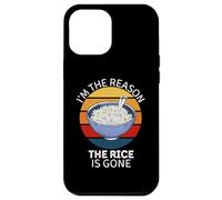 Vintage Je suis la Raison pour laquelle Le Riz est devenu Un Amateur de Nourriture Coque pour iPhone 12 Pro Max
