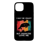 Vintage Je suis Peut-être Fou mais Les lamantins m'aiment Coque pour iPhone 15 Plus