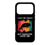 Vintage Je suis Peut-être Fou mais Les lamantins m'aiment Coque pour iPhone 17 Pro