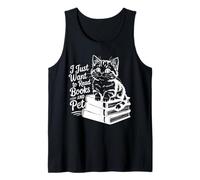 Vintage Je veux juste lire des livres et caresser des chats Débardeur