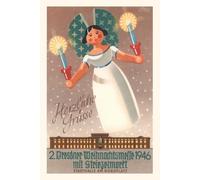 Vintage Journal Poster For Christmas Eve Mass In Dresden, Germany