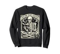 Vintage Just One More Chapter Skeleton Books Library Lover Sweatshirt