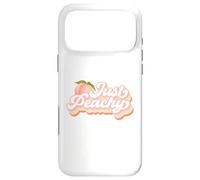 Vintage Just Peachy Peaches Women Summer Fruit Coque pour iPhone 17 Pro Max