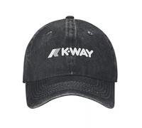 Vintage K Ways Le Logo Casquette de Baseball Unisexe en Détresse Snapback Cap Extérieur Été Ajustable Chapeaux Casquette Coton, pour Toutes Les Saisons