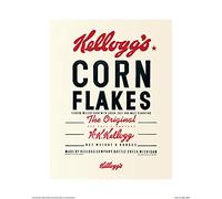 Vintage Kelloggs (Corn Flakes 30 x 40 cm Toile Imprimée