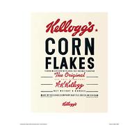 Vintage Kelloggs (Corn Flakes 60 x 80 cm Toile Imprimée