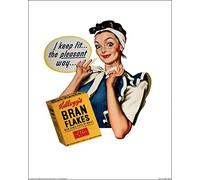Vintage Kelloggs (I Keep Fit 40 x 50 cm Toile Imprimée