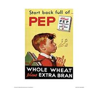 Vintage Kelloggs (Start Back Full of Pep 60 x 80 cm Toile Imprimée