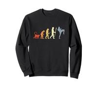 Vintage Kickboxer Evolution Martial Artist Martial Arts Sweatshirt