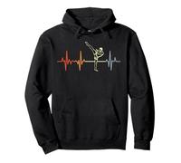 Vintage Kickboxer Pulse Line Martial Artist Sweat à Capuche