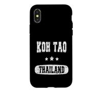 Vintage Koh Tao, Thaïlande Coque pour iPhone X/XS