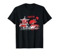 Vintage Kyoto Paysage Japon Automne Paysage Voyage Vêtements T-Shirt