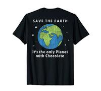 Vintage La seule planète avec du chocolat Save The Earth Day T-Shirt