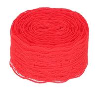 Vintage Lace Ribbon 10 Meters | Skin Friendly Nylon for Sewing & Quilting | Reusable Craft Supplies for Wedding Decor/Home DIY/Clothing (Rouge)