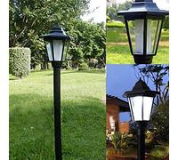 Vintage Lampe Solaire Extétieur IP44 étanche, Eclairage Exterieur LED Lampe de Jardin, Lanterne Lampadaire pour Jardin Cour Sentier Terrasse Arrière-cour Pelouse - Lumiere Blanc