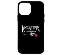 Vintage Lancaster Pennsylvanie avec une rose rouge PA ville natale Coque pour iPhone 12 mini