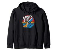 Vintage Launch Life, Atlas, Falcon, Canaveral, Boca Chica Sweat à Capuche