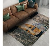 Vintage lavables Tapis 160x230 Espace pour Le Salon carpette Gris Doux de Chambre œuvres Art Classiques Les Trois âges la Femme imprimés à Poils Bas Descente lit antidérapants aux