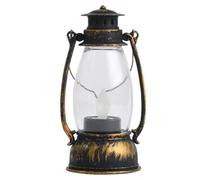 Vintage Led Battery Lantern Portable Night Lights | LED Hanging Lanterns With Flickering Flame Effect, For Tents Patio Garden Hiking Fishing Home Night Use