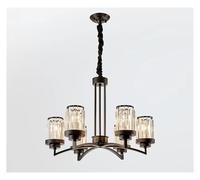 Vintage LED Crystal Pendant Luxury Black Art Pendant