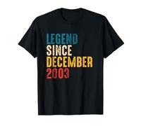 Vintage Legend Since December 2003-18th Birthday Boy Girl T-Shirt