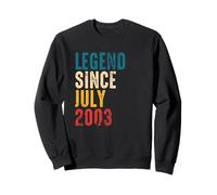 Vintage Legend Since July 2003 - 18e Anniversaire garçons Filles Sweatshirt