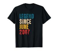 Vintage Legend Since June 2007-14 Year Old Boys Birthday T-Shirt Graphique avec Valeur