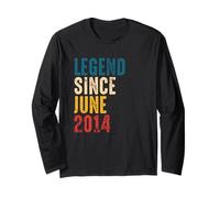 Vintage Legend Since June 2014-7 Year Old Boys Birthday Manche Longue