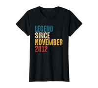 Vintage Legend Since November 2012-9th Birthday Boy Girl T-Shirt Graphique avec Valeur