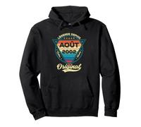 Vintage Légende Depuis Août 2002 24e Anniversaire Sweat à Capuche