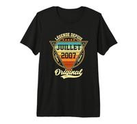 Vintage Légende Depuis Juillet 2007 19e Anniversaire T-Shirt Haut de Gamme