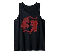 Vintage Léopard Fighting Big Cat Jungle Retro Wildlife Débardeur