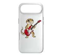 Vintage Leopard Gecko Reptiles Punk Music Playing Guitar Coque pour iPhone Air