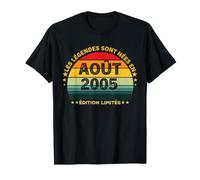 Vintage Les Legéndes sont Neés Août 2005 21e Anniversaire T-Shirt