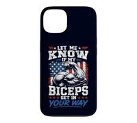 Vintage Let Me Know If My Biceps Get in Your Way Entraînement Coque pour iPhone 13