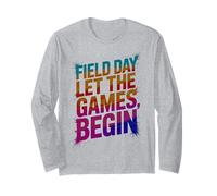 Vintage Let The Games Begin Sports Day Play on Snack Manche Longue