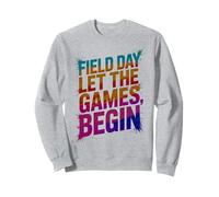 Vintage Let The Games Begin Sports Day Play on Snack Sweatshirt
