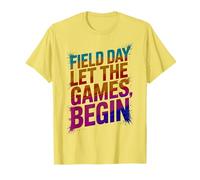 Vintage Let The Games Begin Sports Day Play on Snack T-Shirt