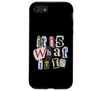 Vintage Letter Prints, It is What It is Coque pour iPhone SE (2020) / 7/8