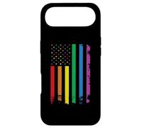 Vintage LGBT Gay Pride Month American Flag Rainbow Coque pour iPhone Air