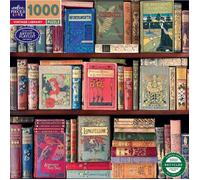 Eeboo – Puzzle Bibliothèque Vintage – 1000 pièces coloré, carton, 58,5×58,5 cm